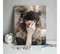 Set di pittura digitale ad olio fai-da-te alla moda per le donne, regalo di compleanno, puzzle educativo, senza abilità di disegno richieste, adatto come opera d'arte da parete, facile da completare p