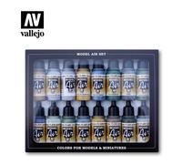 Set Di Pittura Seconda Guerra Mondiale Britannici Raf Faa VALLEJO 71189 16x17ml
