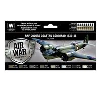 Set Di Pitture RAF&FAA Coastal Command 39-45 |vallejo|71148| 8x17ml Maquette C