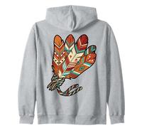 Set di Piume tribali Indigene Indiane Felpa con Cappuccio