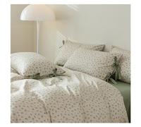 Set di Piumini TFBHL Set di Fiore Stampato Morbido di Cotone Set da Letto da Letto 4 Pezzi Set di Copertina Trapunta Set di coperture per Copripiumino (Colore: d, Dimensione: re)