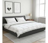 Set di piumone e cuscini 3 pz 240x260 cm 4 stagioni 220 GSM