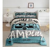 Set di piumone per camper Bedding Piumino in legno con inserto trapuntato, accessori per camper per rimorchi da viaggio, Bedding Piumino per letto 230x220cm e 3 pezzi