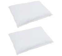 Set di piumoni bianchi invernali in piuma e microfibra 240 x 220 cm, design a scatola. Dentro trovi 1 piumone, 2 cuscini trapuntati e lenzuola moderne. Perfetto per un letto spazioso e lussuoso, con