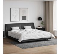 Set di Biancheria da Letto di Lusso a Punti Squadrati - 200 x 200 cm, Duvet e 2 Cuscini 40 x 60 in microfibra Extra Calda per l'Inverno, colore Bianco, Morbido, Lavabile in Lavatrice, Comodo e Durevo
