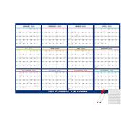 Set di planner annuale 2025, calendario cancellabile a secco con pennarelli per parete, piccolo planner da parete con cancellabile a secco, calendario 12 mesi cancellabile a secco per pianificare
