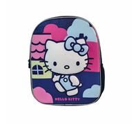 TOYBAGS Zaino prescolare Hello Kitty 3D - Interno completamente foderato e personalizzato - Cinghie regolabili per comfort tutto il giorno - Personaggio 3D - 30 X 24 X 8 CM