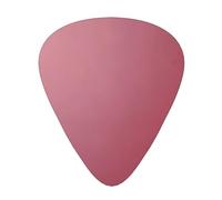 Set di plettri per chitarra, 12 pezzi, con sfondo rosa, disponibili in 3 spessori, adatti per chitarre acustiche ed elettriche