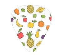 Set di plettri per chitarra a forma di banana, fragola, ananas, materiale ABS di alta qualità, vari spessori, migliora la tua esperienza di suono