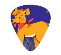 Set di plettri per chitarra a forma di cane con lingua sputata, 3 diversi spessori, 12 pezzi per una varietà di strumenti