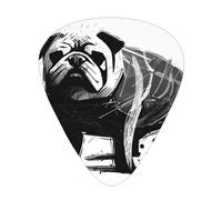 Set di plettri per chitarra a forma di cane, dipinti a mano, 3 diversi spessori, 12 pezzi per una varietà di strumenti