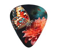 Set di plettri per chitarra a forma di fiore e farfalla, materiale ABS di alta qualità, vari spessori, migliora la tua esperienza di suono