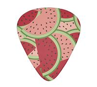 Set di plettri per chitarra con anguria rossa, confezione da 12 pezzi, regalo per chitarra acustica per plettri, plettri con scatola trasparente