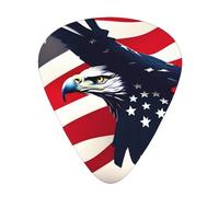 Set di plettri per chitarra con bandiera americana Fly Eagle, materiale ABS di alta qualità, vari spessori, migliora la tua esperienza di gioco
