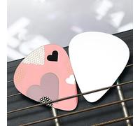 Set di plettri per chitarra con motivo astratto Love Chart - (sottile/medio/spesso), ampiamente compatibile con tutti i tipi di strumenti a corda,