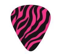 Set di plettri per chitarra da 12 pezzi, comodi da tenere in mano, con bordi lisci, tre spessori da abbinare a Zebra Tiger Leopard rosa Stampe