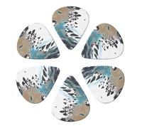 Set di plettri per chitarra in celluloide classica Sea Wave Art, confezione da 6 palette per mandolino, basso e chitarra acustica, scelta del musicista, 0,46-0,96 mm