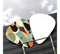 Set di plettri per chitarra Mid-Century Modern Art Cat - (sottile/medio/spesso), ampiamente compatibile con tutti i tipi di strumenti a corda,