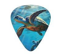 Set di plettri per chitarra Sea Turtles, materiale ABS di alta qualità, vari spessori, migliora la tua esperienza di gioco
