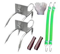 Set Di Plettri Per Treppe Alberi 2025 | Kit Di Scarpe Da Arrampicata Antiscivolo Per Esterni Con Guanti, Cinghie E Fasce In | Attrezzature Per Arboriere, Caccia, Tala E Raccolta Di Frutta Per