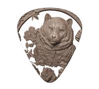 Set di plettri stampati con anello in rame, 12 pezzi, sottili, medi e spessi, adatti per chitarra, basso, chitarra elettrica e ukulele