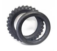 Set di pneumatici da 14 pollici 2,50-10 con camera d'aria in gomma butilica spessa, stelo curvo e dritto della valvola per ruote fuoristrada moto scooter (bocca curva)