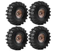 Set di pneumatici in gomma per cerchioni Beadlock da 4 pezzi da 2,2" compatibile con parti di automobili RC Modelli RC Modelli in scala 1/10 90046 Voodoo KLR per il numero di parte 8K1927225B(1set)