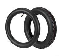 Set di pneumatici per bici da 14 pollici con camera d'aria e pneumatico esterno 14 x 2,5 (64 - 254) compatibile con biciclette elettriche con presa migliorata, materiale in gomma, tubo valvola