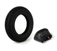 Set di pneumatici rinforzati BGM 3.50-10 59P TT incl. cerchio 2.10-10, nero
