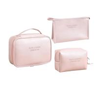 Set Di Pochette Trucco Da Viaggio 3 Astucci Organizer in Impermeabile | Borsa da viaggio per cosmetici Ideale per campeggio, hotel, viaggio d'affari, weekend fuori porta, backpacking, dormitorio,