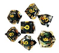 Set di poliedrici, set di da gioco di ruolo | poliedrici da gioco da tavolo 7X,Kit di multifunzionale Piccoli per la riunione di famiglia del tavolo da domestico