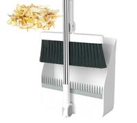 Set di polvere di scopa, manico lungo regolabile della scopa - Combo in polvere a 180 ° ruotato - Supporto per scope - Bloom e Set Dustrus Bro di scopa Bread Set Home Kitchen