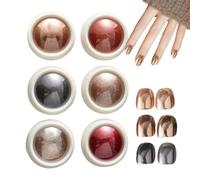 Set di polveri per unghie cromate, polvere cromata lucida, finitura con perle lucide, confezione di accessori in gel, ciambelle smaltate, look per manicure Decoration Beauty Studios Polish Designs