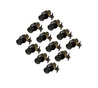 Set Di Pomelli For Porte Passaggio In Bronzo Lucidato A Olio, Confezione Da 12, Chiusura Universale A 6 Vie, Ideale For Corridoi, Armadi E Camere Letto