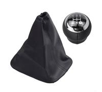 Set di pomelli per leva del cambio per Toyota Corolla 2007-2013, con copertura in pelle, compatibile con veicoli a trasmissione manuale a 5 e 6 velocità (5 velocità)