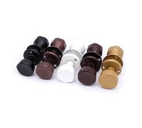 Set di pomelli rotanti per porta, verniciati a polvere, universali, a sinistra/destra, spessore porta 35-60 mm
