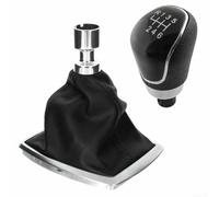 Set di pomello del cambio e cuffia del cambio, in pelle a 6 marce, pomello del cambio manuale per Ford Kuga/CMax