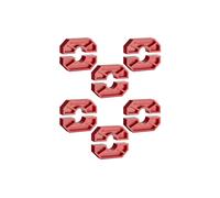 Set di ponti a incastro WOODPECKERS small red