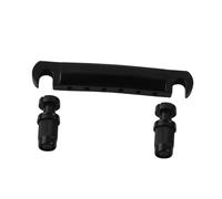Set Di Ponti Per Chitarra Barra Di Arresto In Metallo Cordiera E Perni Per Chitarra Elettrica LP Parti Cromate Nere(Black)