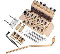 Set Di Ponti Per Chitarra Chitarra Elettrica Con Doppio Ponte Vibrante Cordiera Ponte Tremolo(Gold)