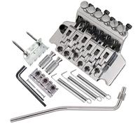 Set Di Ponti Per Chitarra Chitarra Elettrica Con Doppio Ponte Vibrante Cordiera Ponte Tremolo(Silver)