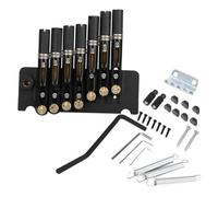 Set Di Ponti Per Chitarra Chitarra Elettrica Senza Paletta A 6 O 7 Corde Nera Con Base In Ottone E Ponte Trillo(7 Strings)