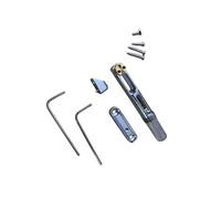 Set di ponti per chitarra di precisione nera per chitarra a bobina singola, con opzioni a doppia sella e accessori completi per lo scambio di ponti