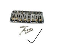 Set Di Ponti Per Chitarra Ponte Con Cuscinetti A Sfera A 8 Corde Piegato Cordiera Per Chitarra Elettrica(Silver)