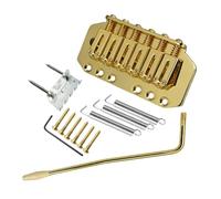 Set Di Ponti Per Chitarra Ponte Fisso Tremolo Da 89 Mm Facile Da Installare Per Chitarra Elettrica A 6 Corde(Gold1)