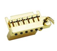 Set Di Ponti Per Chitarra Ponte Per Chitarra A 2 Punti Con Tremolo Non Bloccabile E Doppia Vibrazione Con Selletta In Ottone(Gold,Ball)