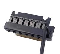 Set Di Ponti Per Chitarra Ponte Per Chitarra A 2 Punti Con Tremolo Non Bloccabile E Doppia Vibrazione Con Selletta In Ottone(Black,3/4)