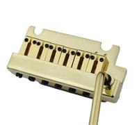 Set Di Ponti Per Chitarra Ponte Per Chitarra A 2 Punti Con Tremolo Non Bloccabile E Doppia Vibrazione Con Selletta In Ottone(Gold,3/4)