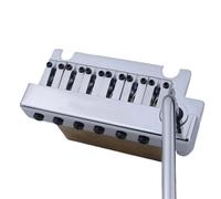 Set Di Ponti Per Chitarra Ponte Per Chitarra A 2 Punti Con Tremolo Non Bloccabile E Doppia Vibrazione Con Selletta In Ottone(Silver,3/4)
