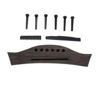 Set Di Ponti Per Chitarra Ricambio Per Chiodi Per Corde Regolabili In Legno ABS Per Ponticello